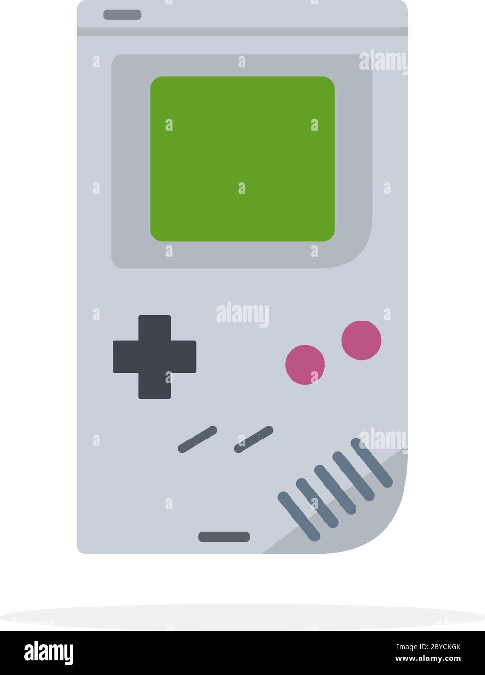 Computer game pad tetris vector icon flat isolated Stock Vector