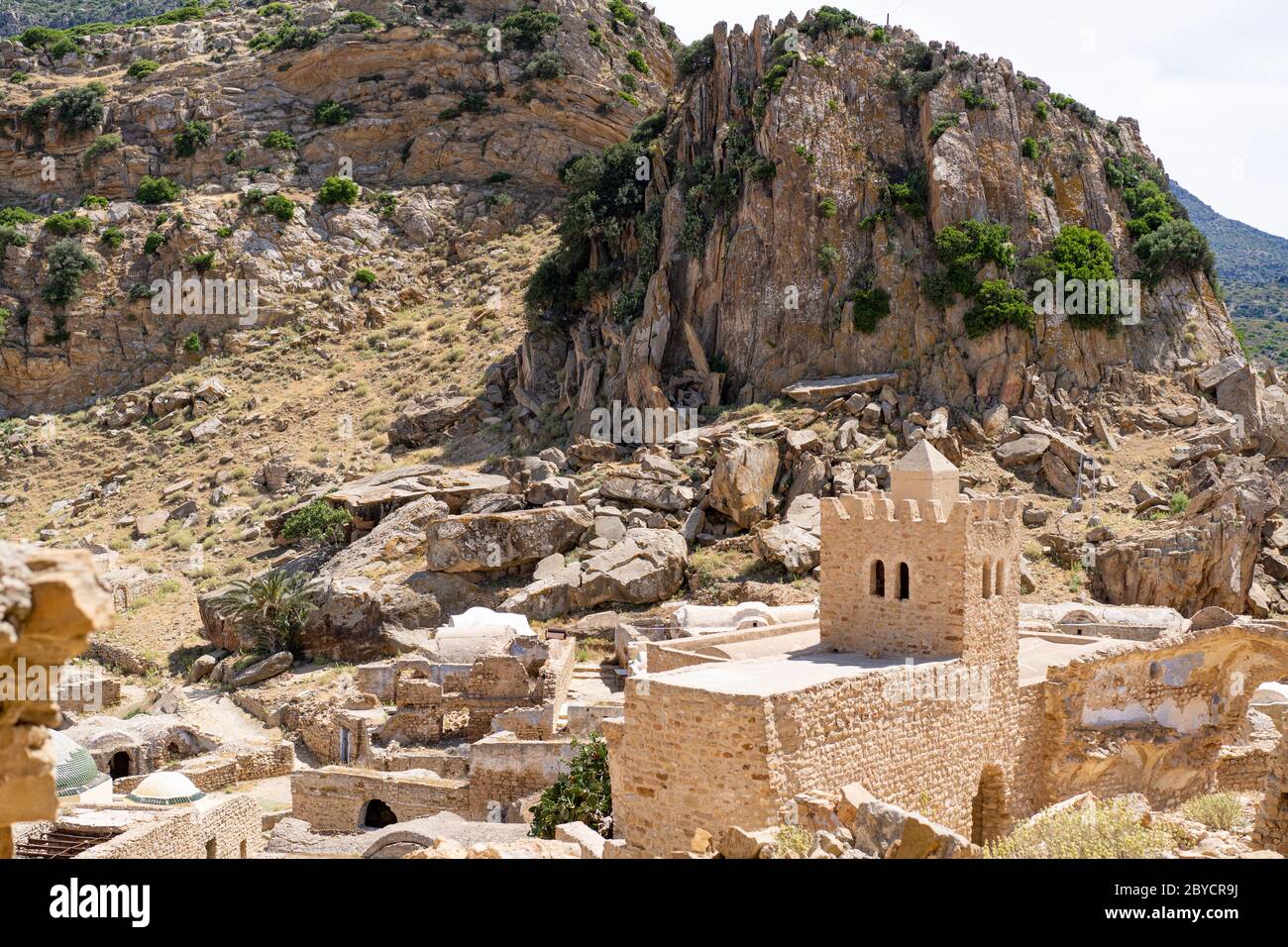 The abandonned Berber village of Zriba in Tunisia Stock Photo