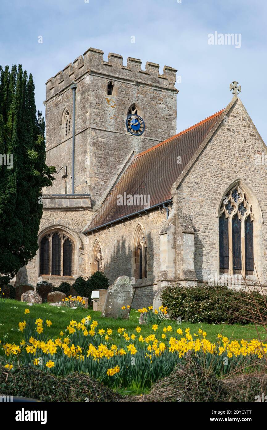 Church Street, Beckley, Oxfordshire, UK Stock Photo