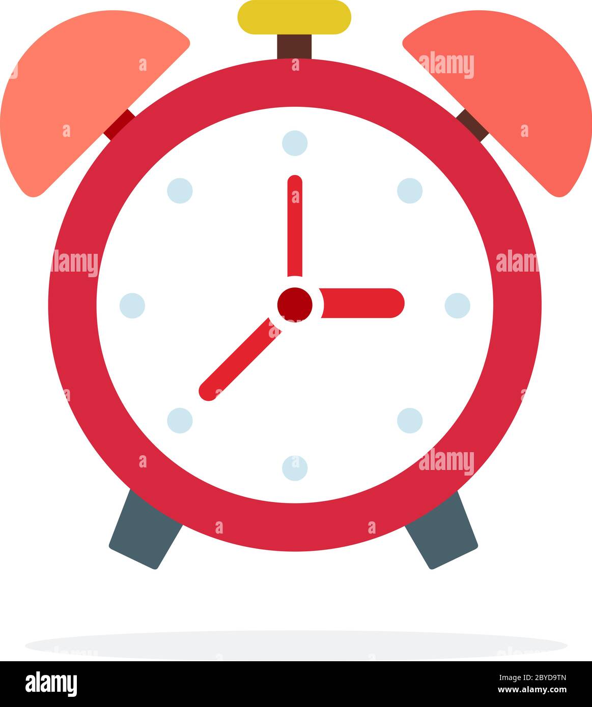 Home alarm clock vector flat isolated Stock Vector