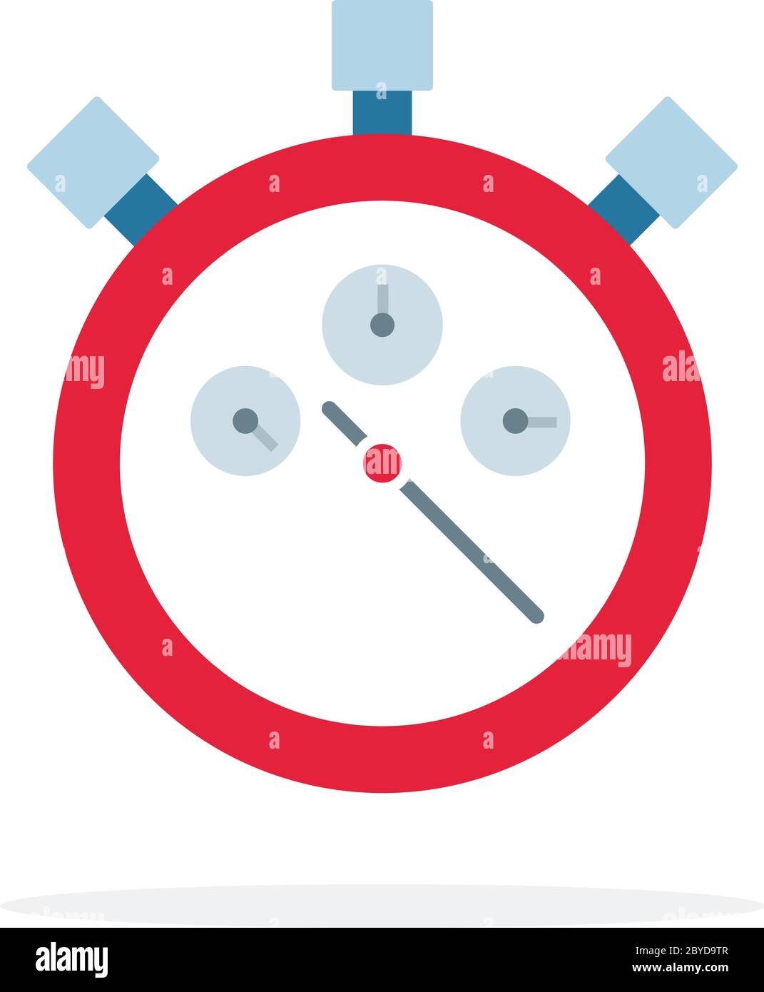 Sports stopwatch vector flat isolated Stock Vector