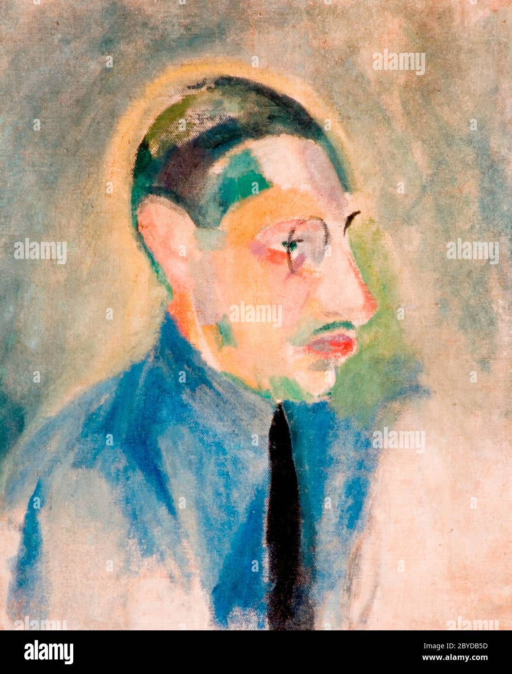 Portrait of Igor Stravinsky by Robert Delaunay, 1918 Stock Photo