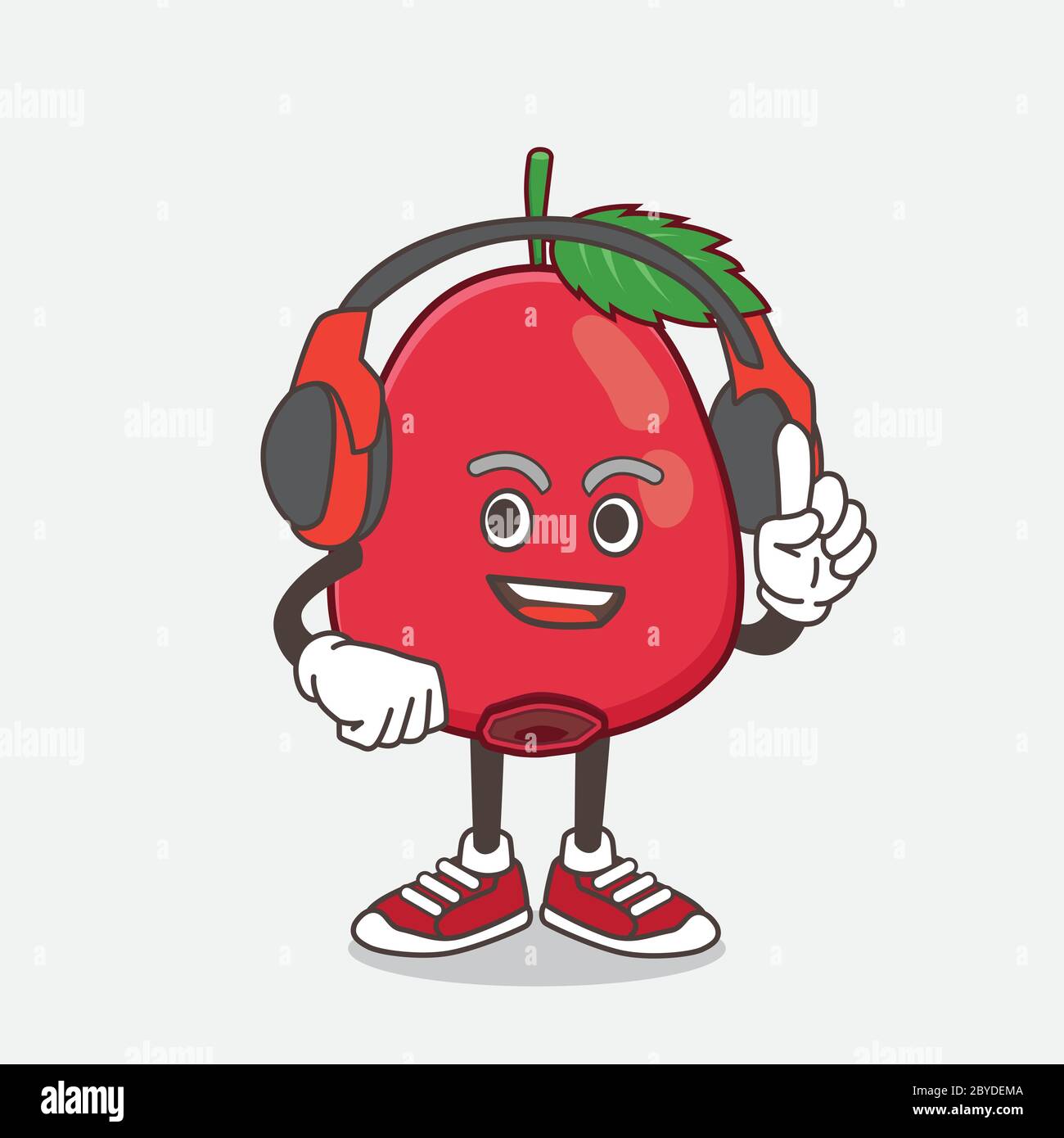 An illustration of Rose Hip Fruit cartoon mascot character speaking on ...