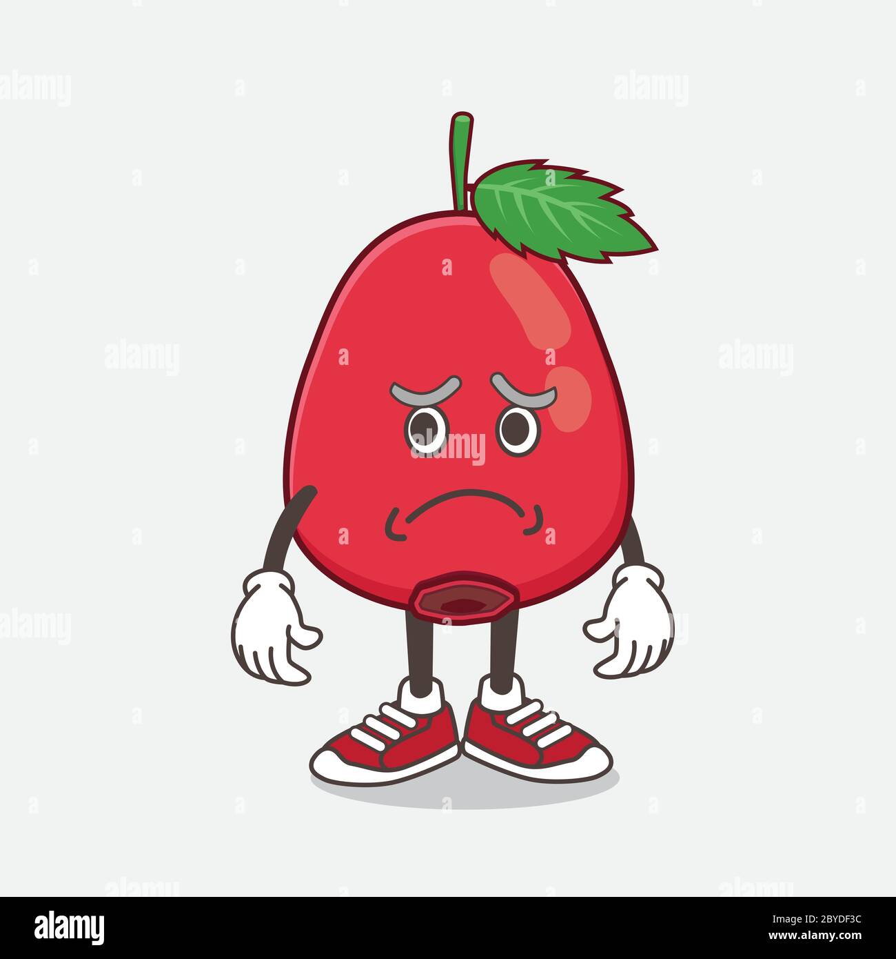 An illustration of Rose Hip Fruit cartoon mascot character having an ...