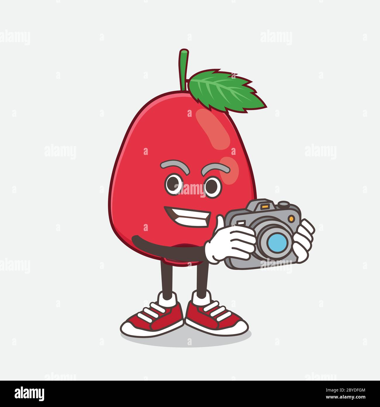 An illustration of Rose Hip Fruit cartoon mascot character as ...