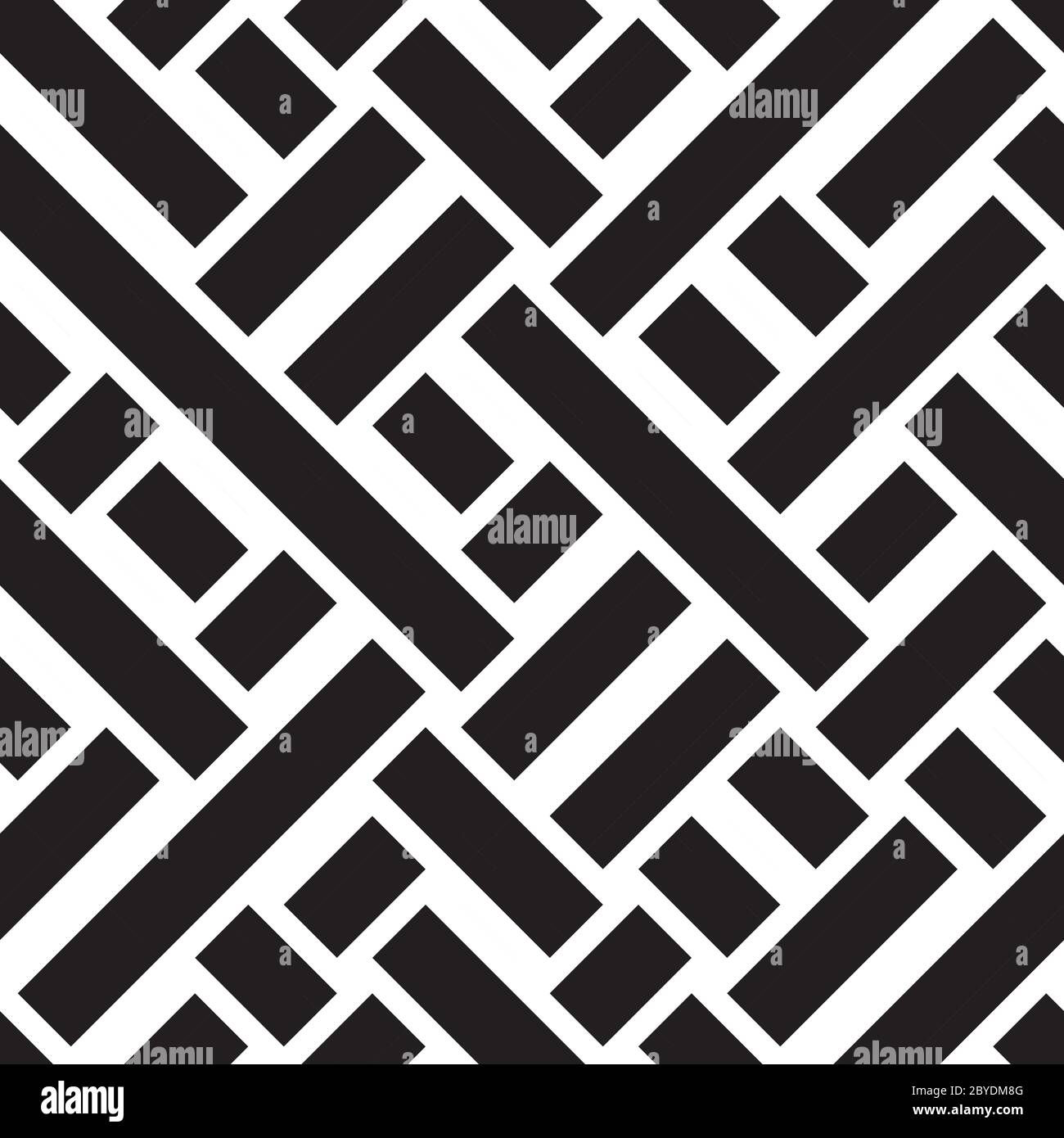 Seamless pattern with oblique black bands Stock Vector