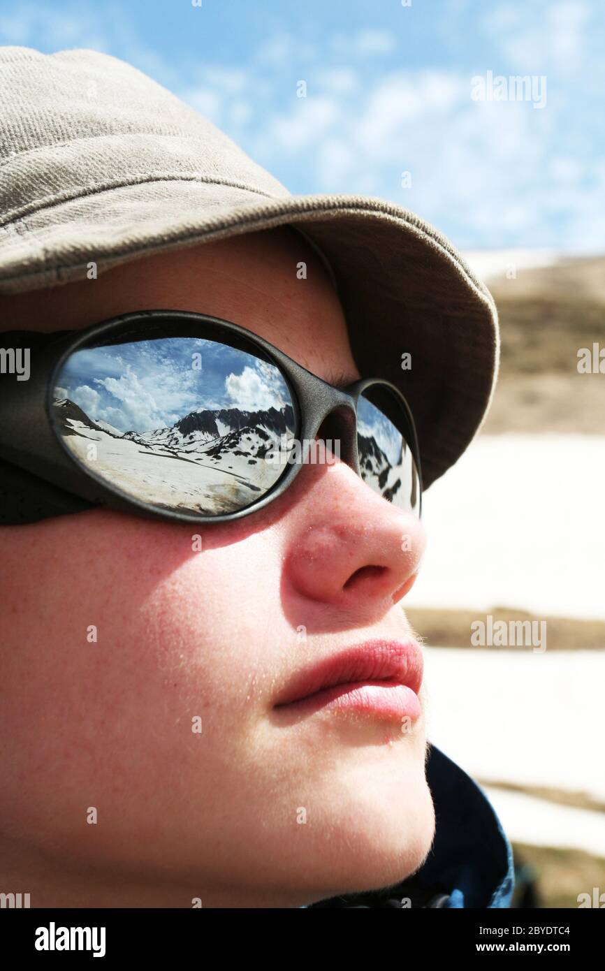 Small hiker Stock Photo