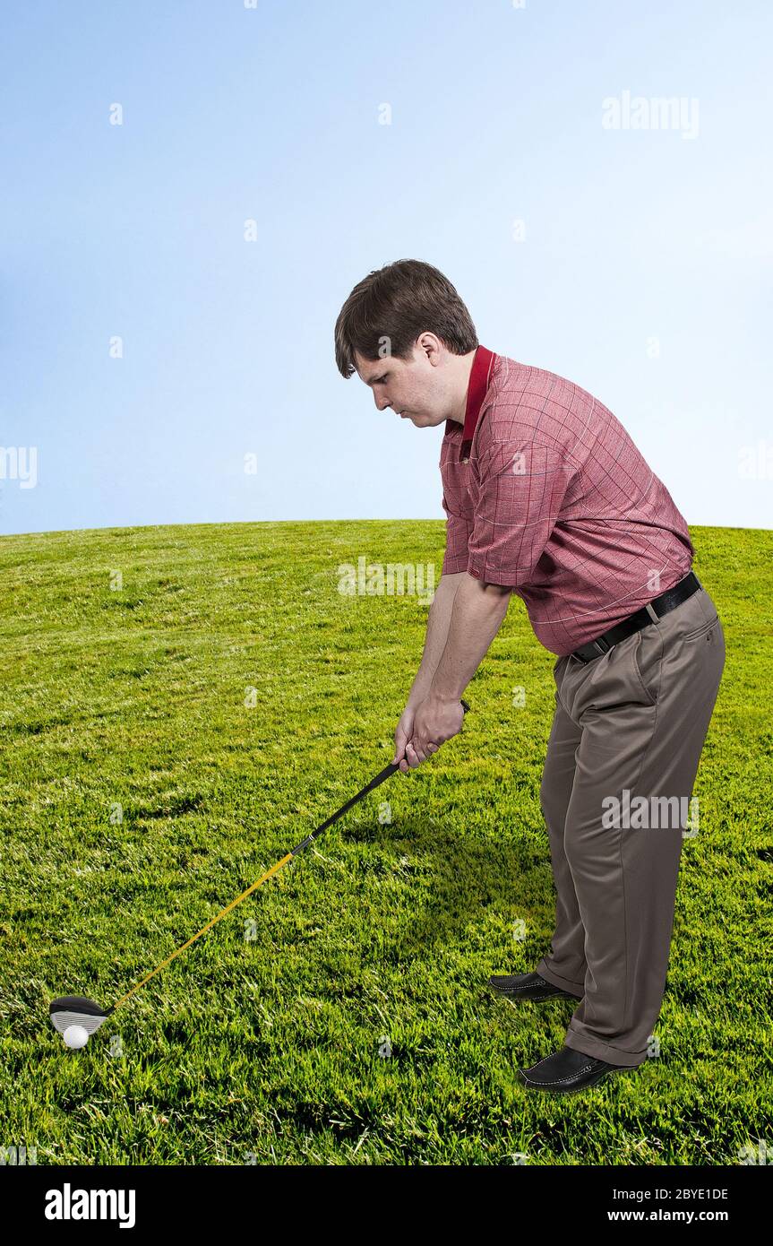 Man Golfer Stock Photo