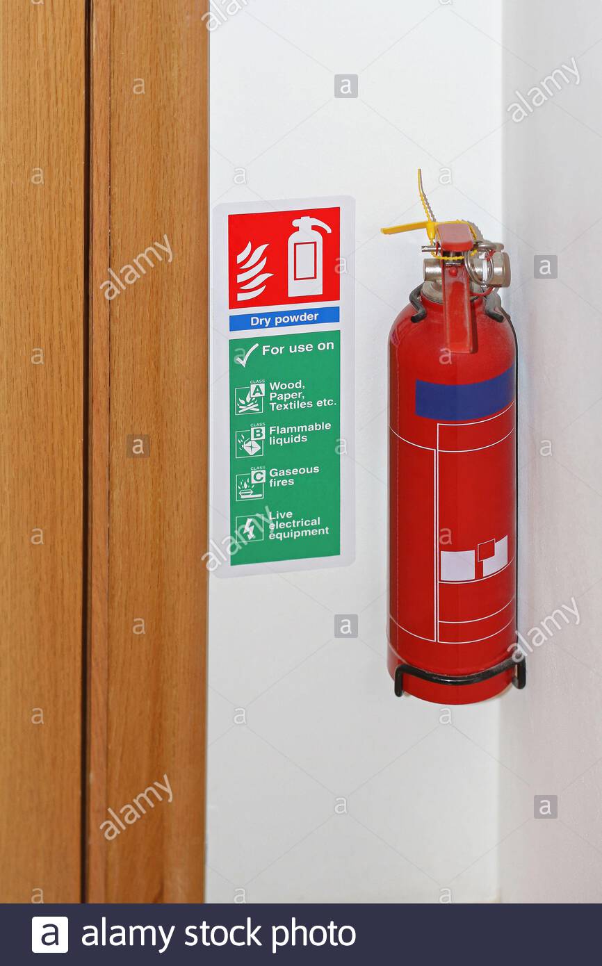 Wall Mounted Fire Extinguisher High Resolution Stock Photography and