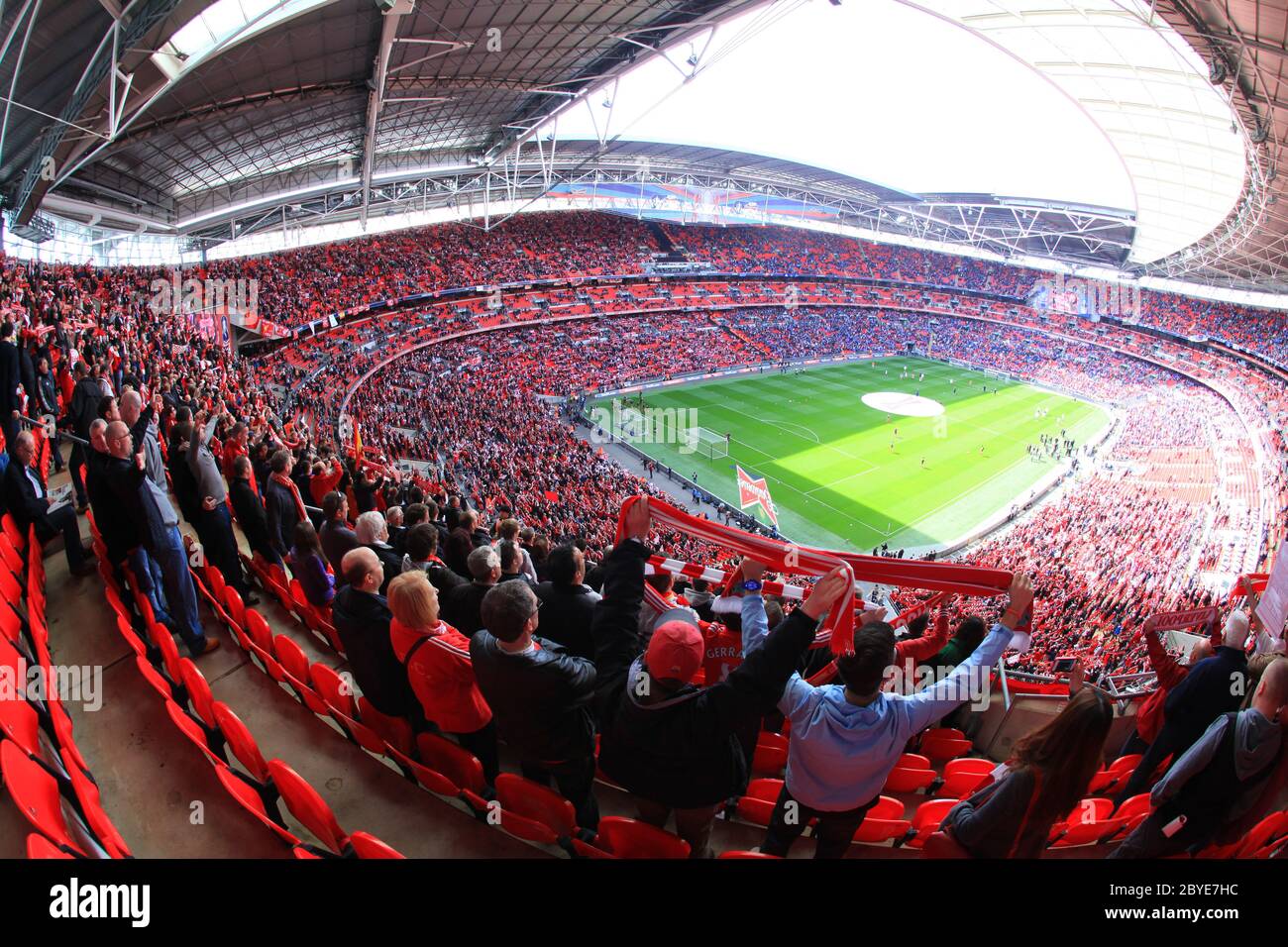 Liverpool vs Everton FA Cup Semi Final 2012 Stock Photo