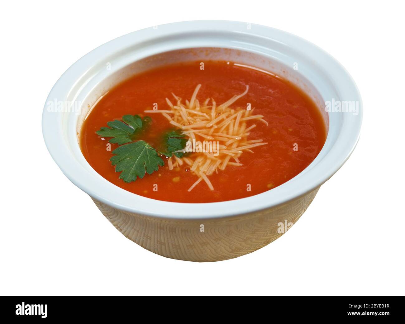 Thick and hearty tomato soup Stock Photo