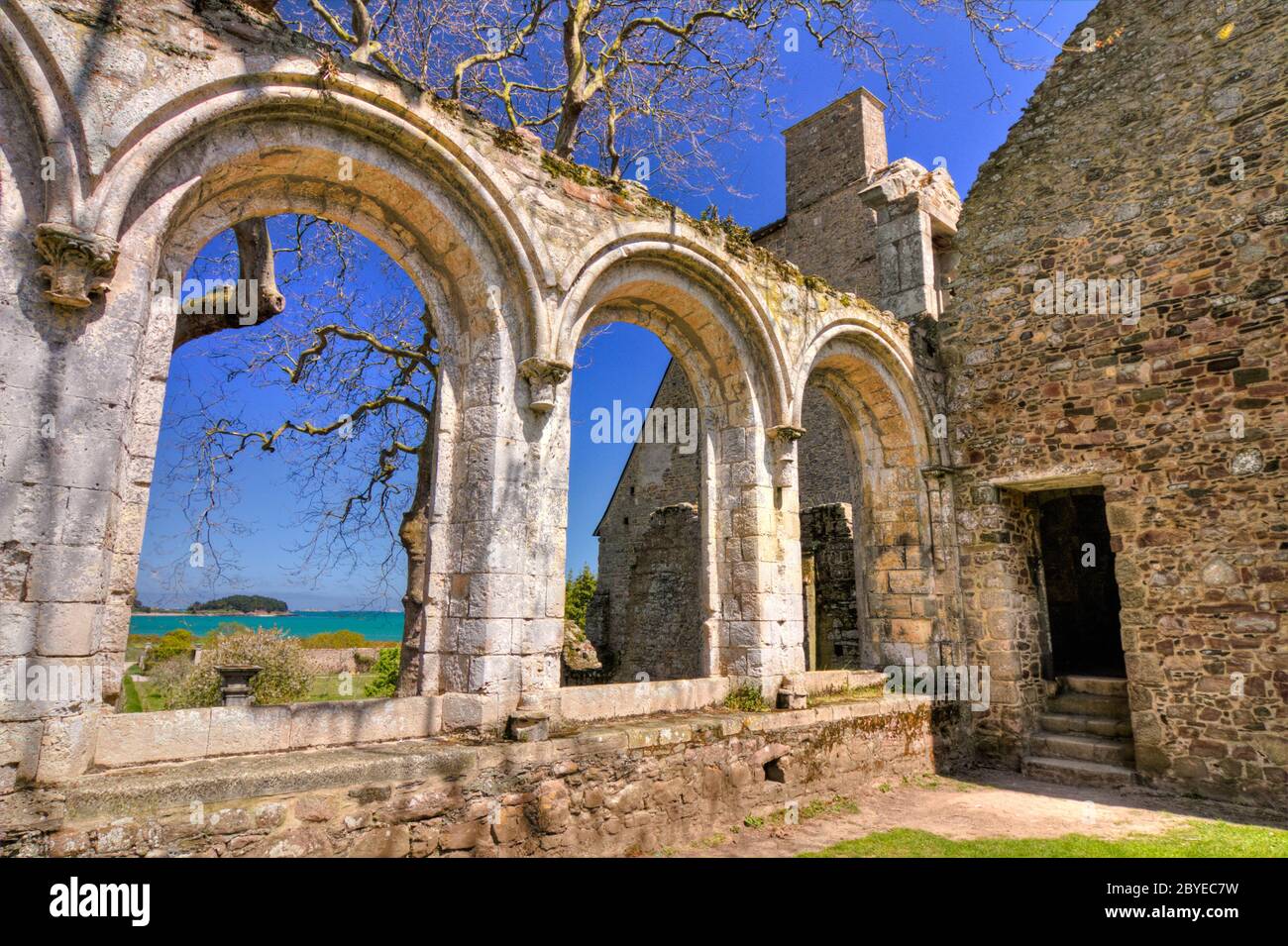 Abbaye Maritime de Beauport, Paimpol, Brittany abb Stock Photo