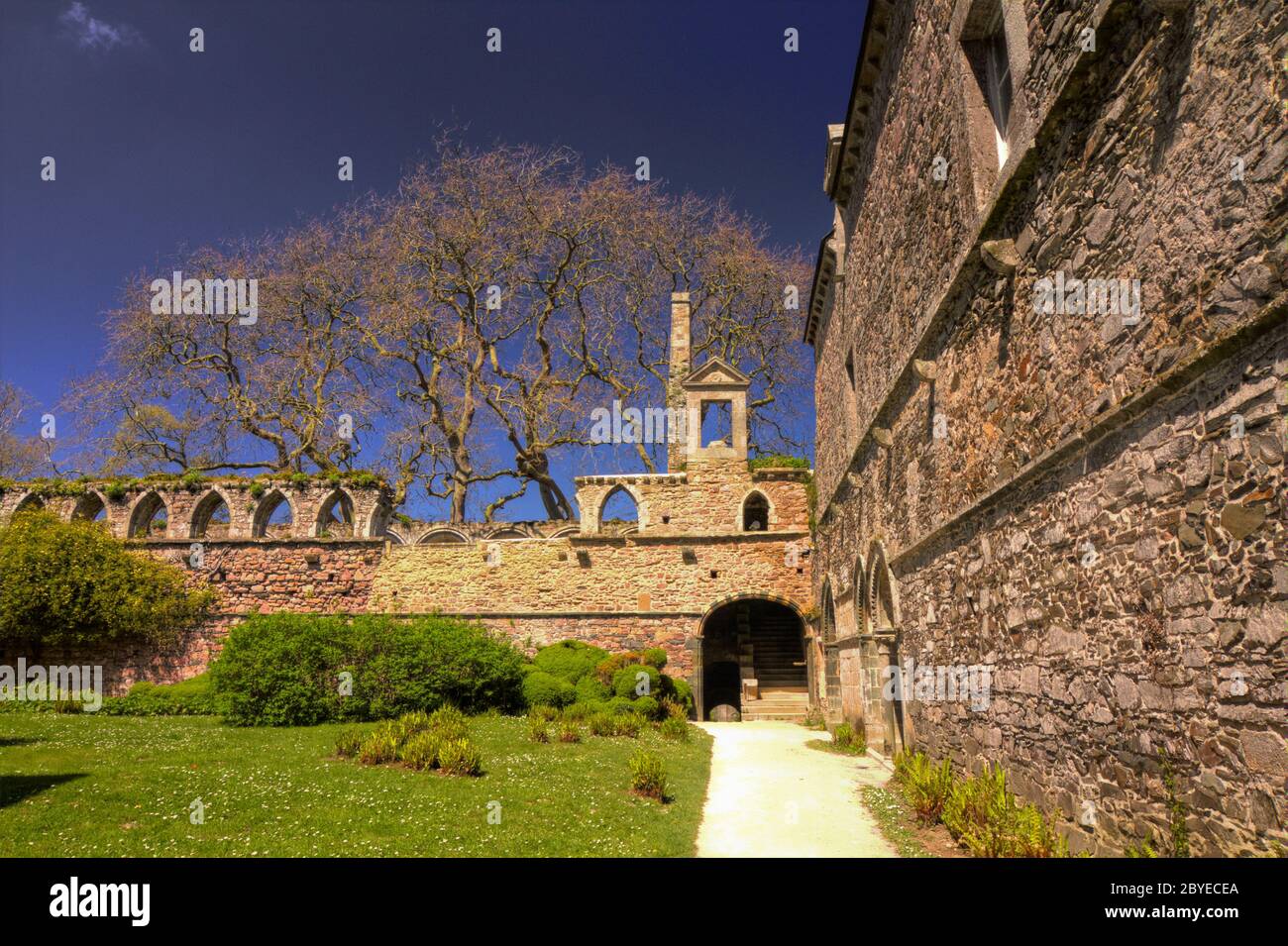 Abbaye Maritime de Beauport, Paimpol, Brittany abb Stock Photo