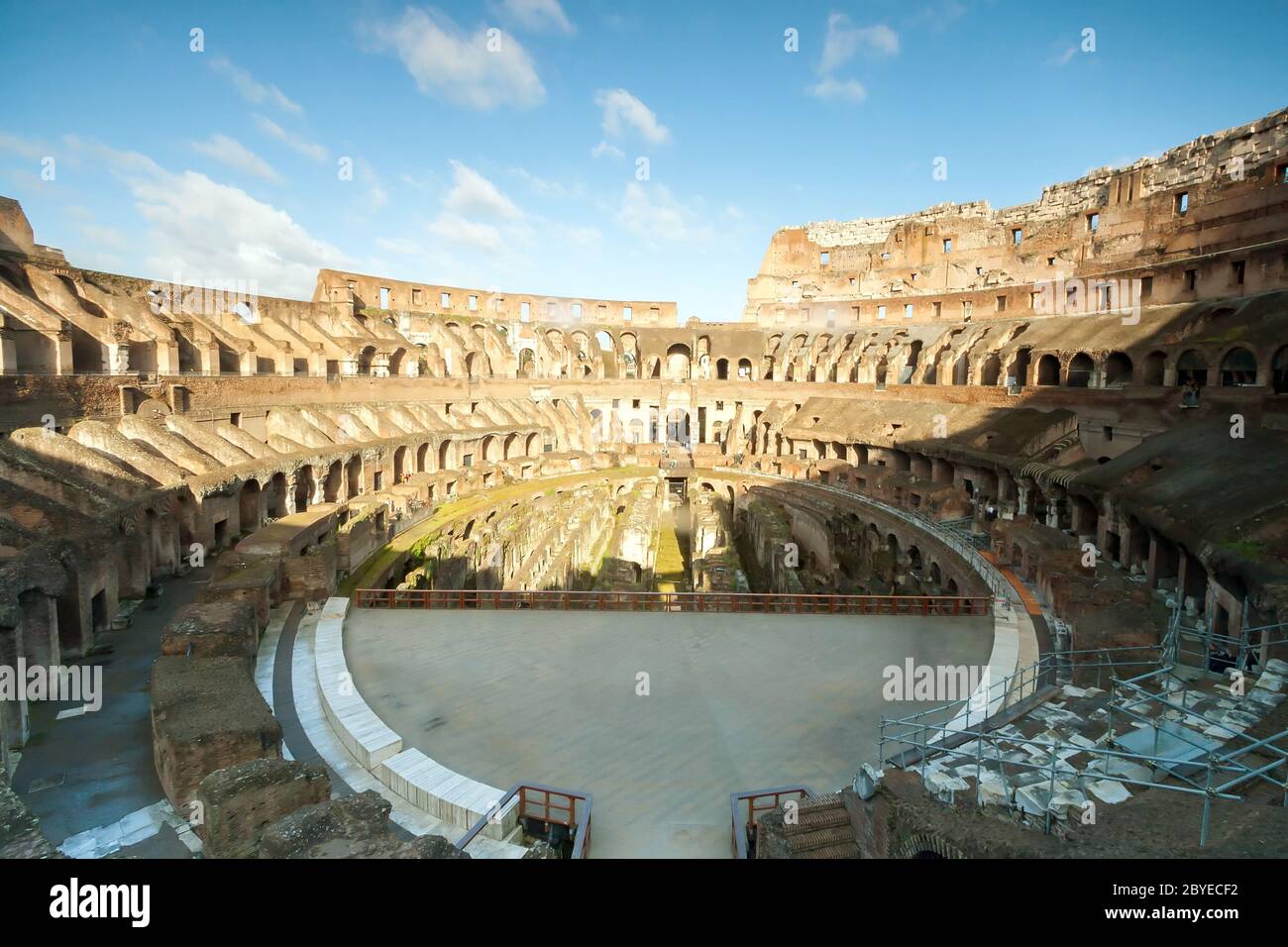 Colosseum Architecture Interior Stock Photo