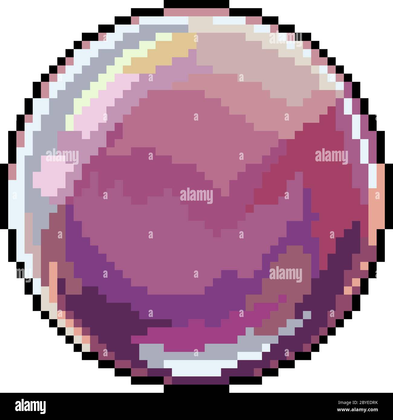 vector pixel art glass mable ball isolated Stock Vector Image & Art Alamy