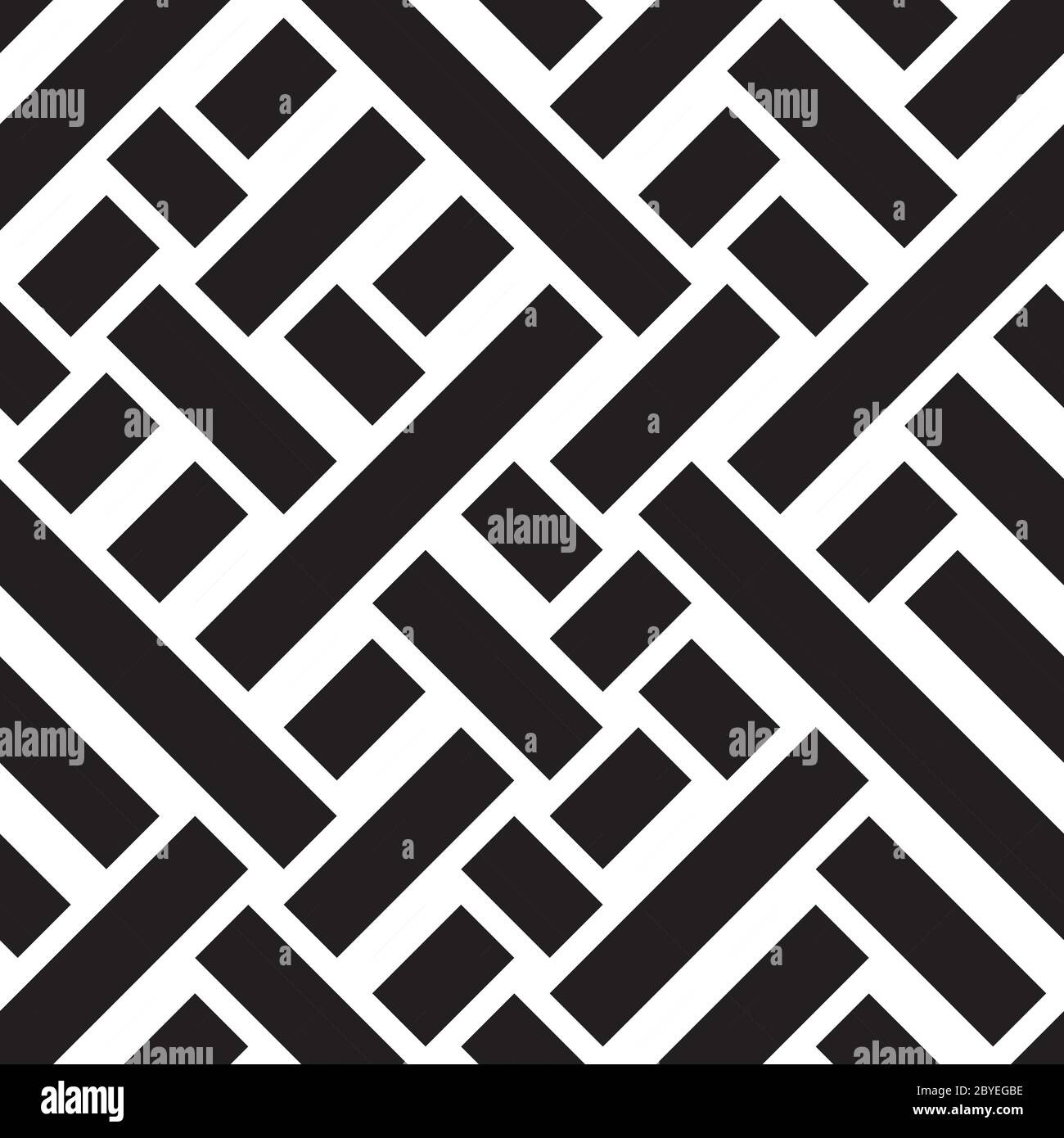 Seamless pattern with oblique black bands Stock Vector