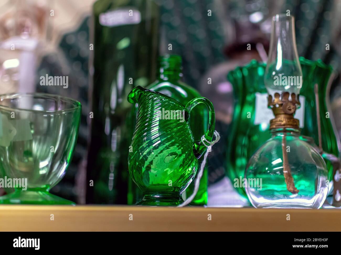 Decorative Green Glass Pitchers Vases And Bottles Are For Sale At A Vintage Antique Shop Stock Photo Alamy Can you pick the most valuable piece of vintage and antique #glassware? https www alamy com decorative green glass pitchers vases and bottles are for sale at a vintage antique shop image361123827 html