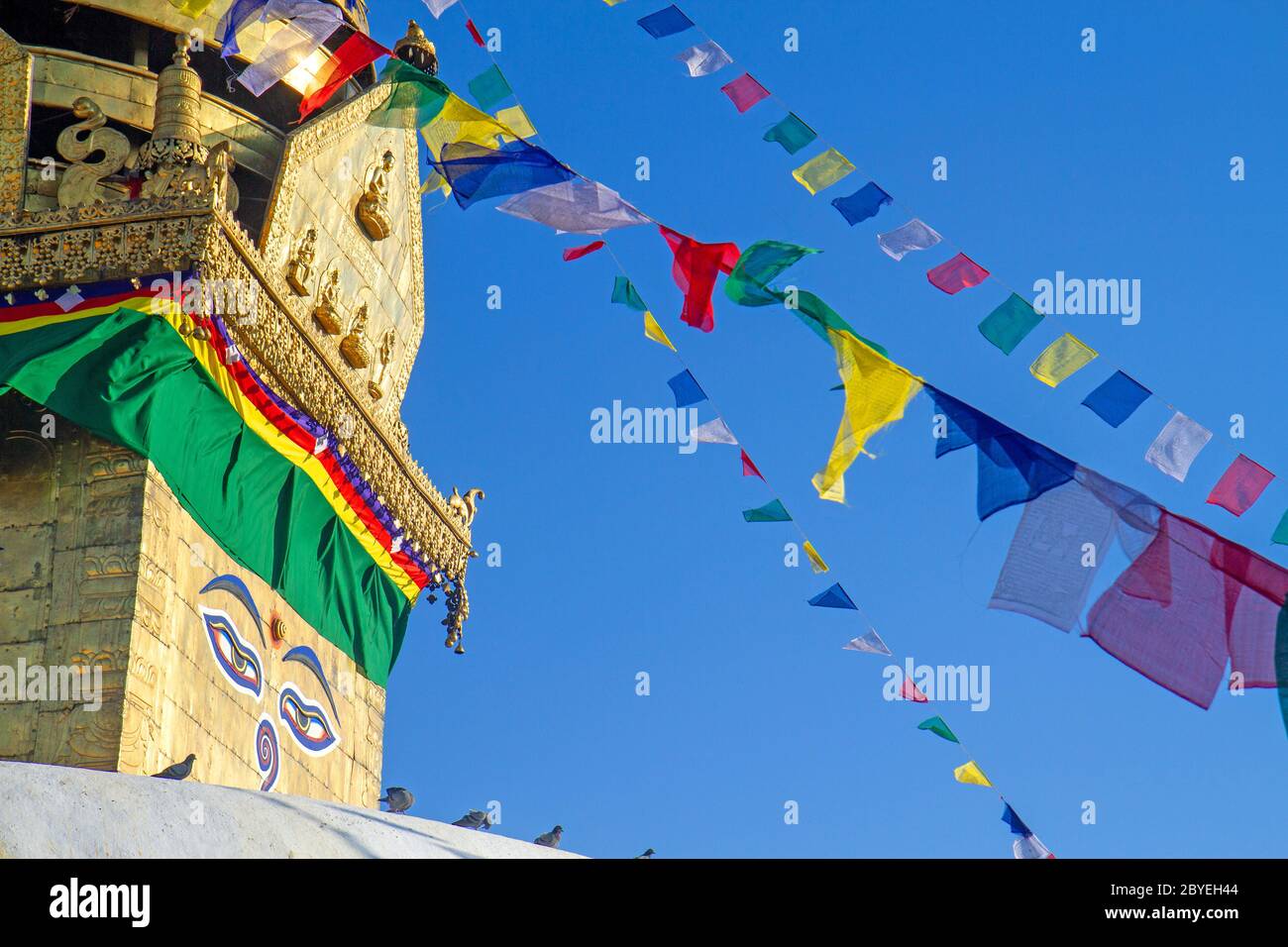Swayambhunath (Monkey Temple Stock Photo - Alamy