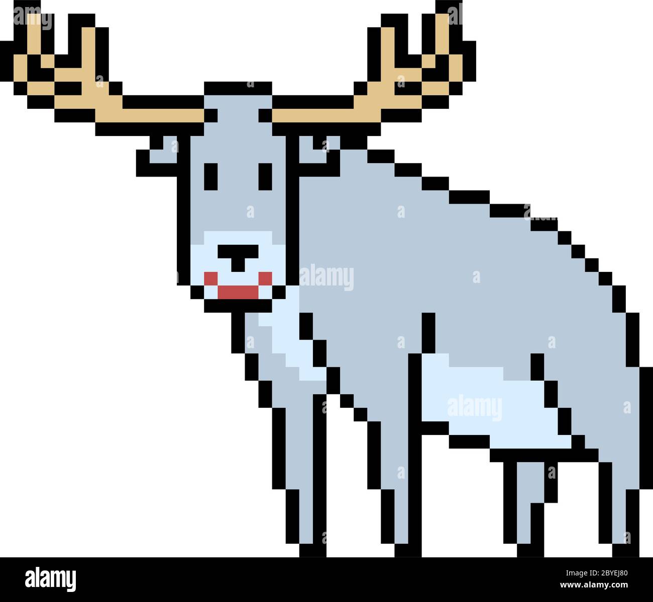 vector pixel art animal deer isolated Stock Vector Image & Art Alamy