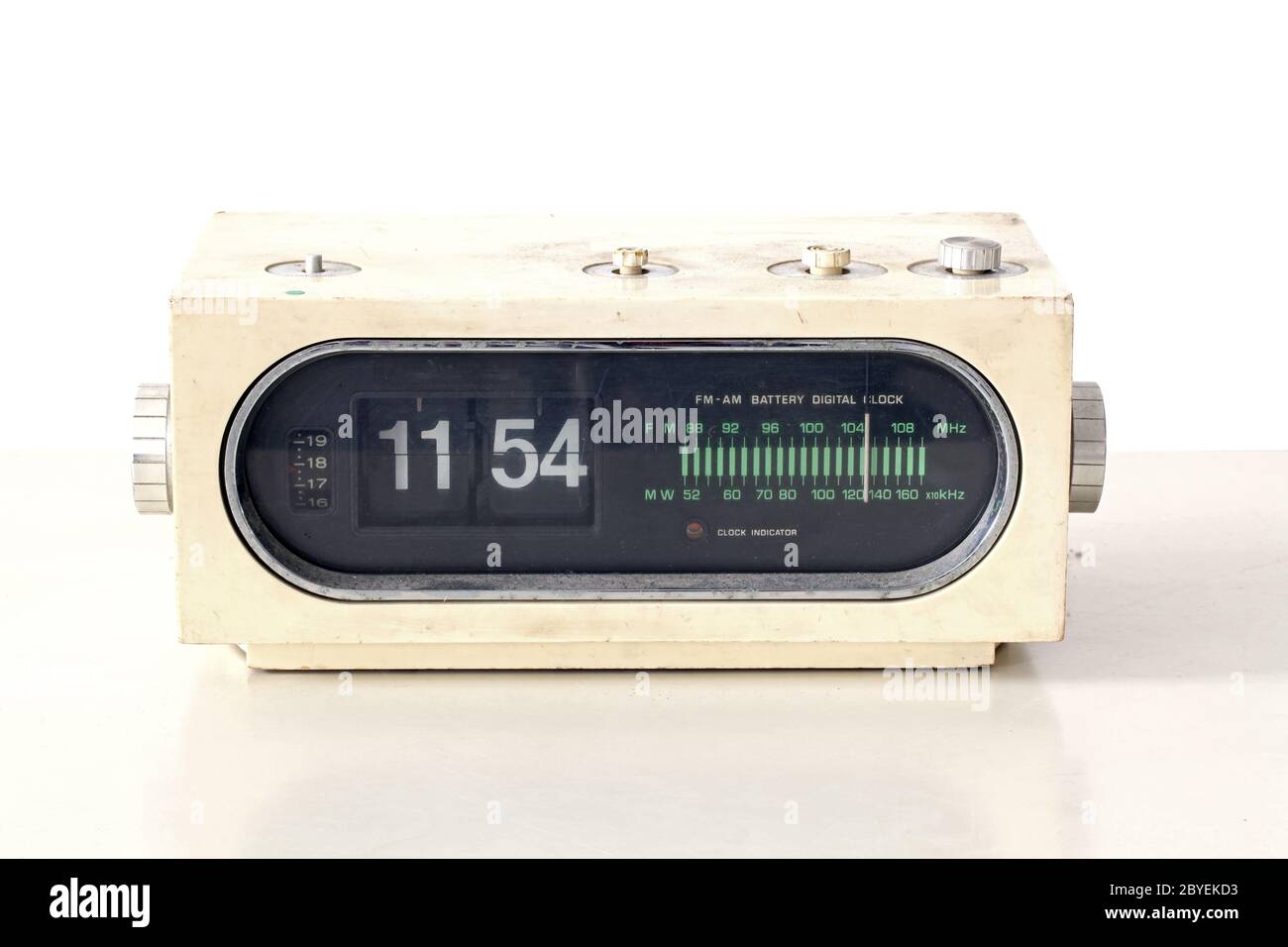 vintage clock radio set Stock Photo