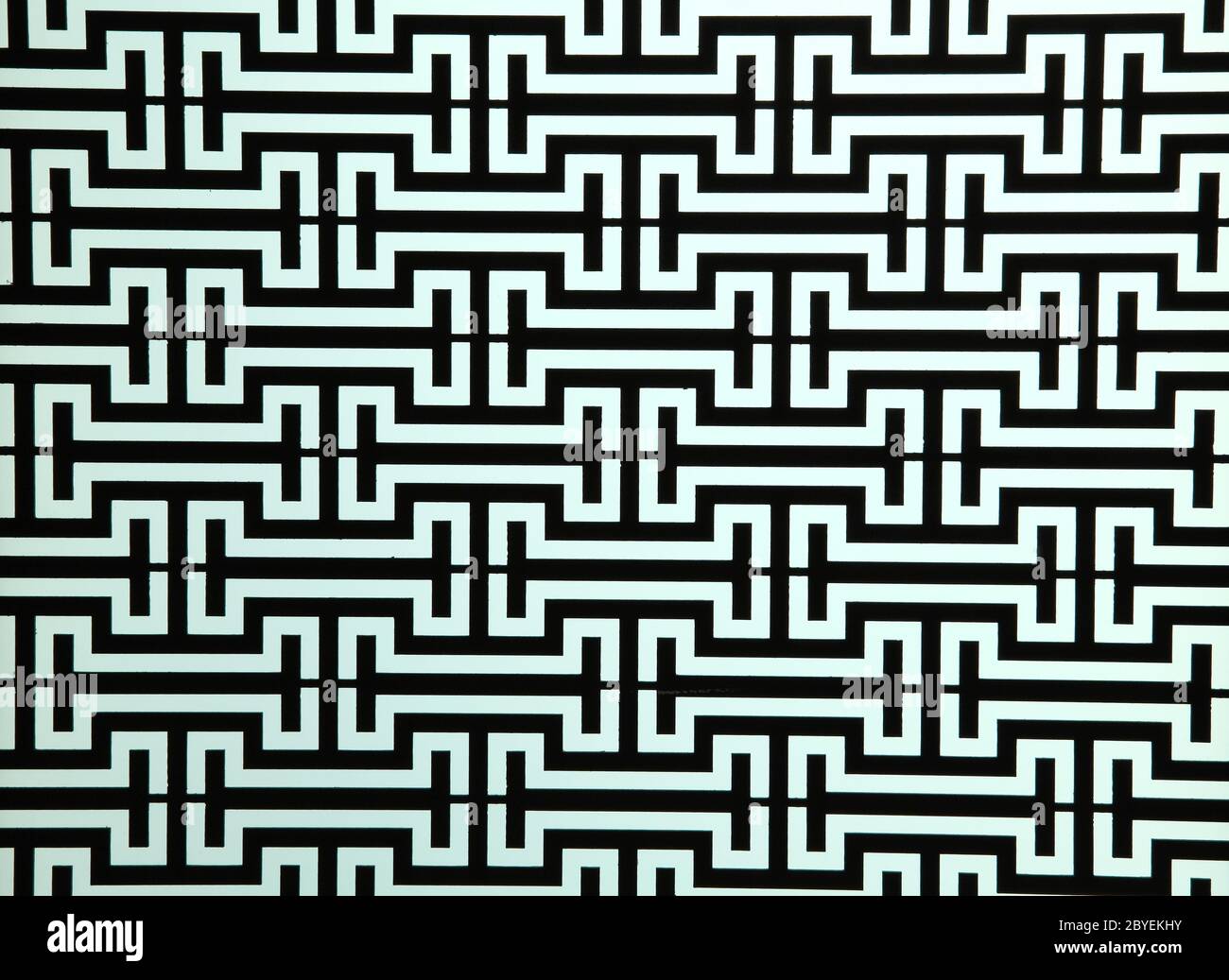 pattern of steel rod windows frame on light blue Stock Photo - Alamy