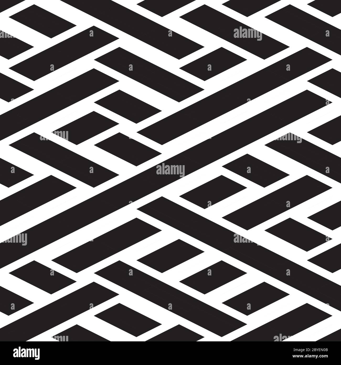 Seamless pattern with oblique black bands Stock Vector