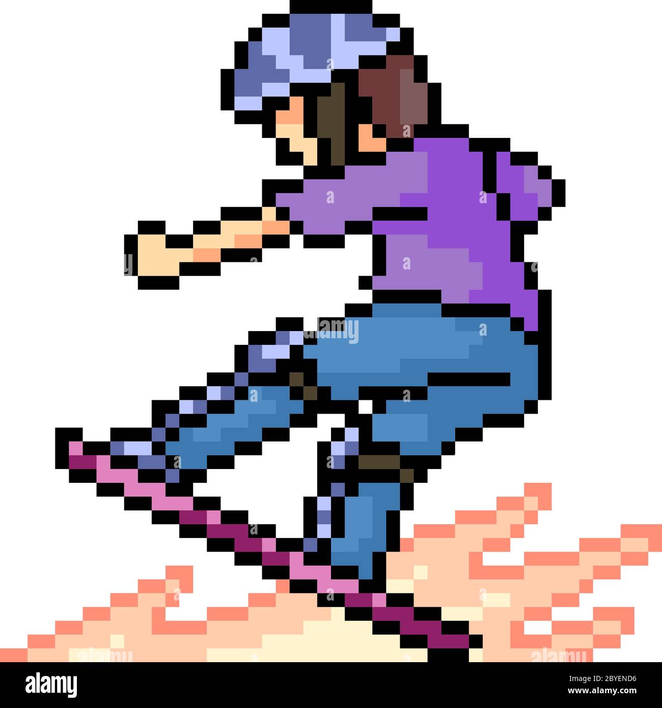 Jogo Do Skate Da Arte Do Pixel Do Vetor Ilustração do Vetor - Ilustração de  mordeu, mangueira: 111855470