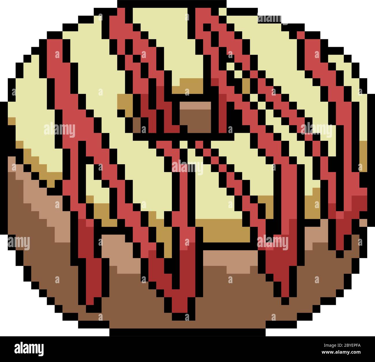 vector pixel art donut isolated Stock Vector Image & Art Alamy