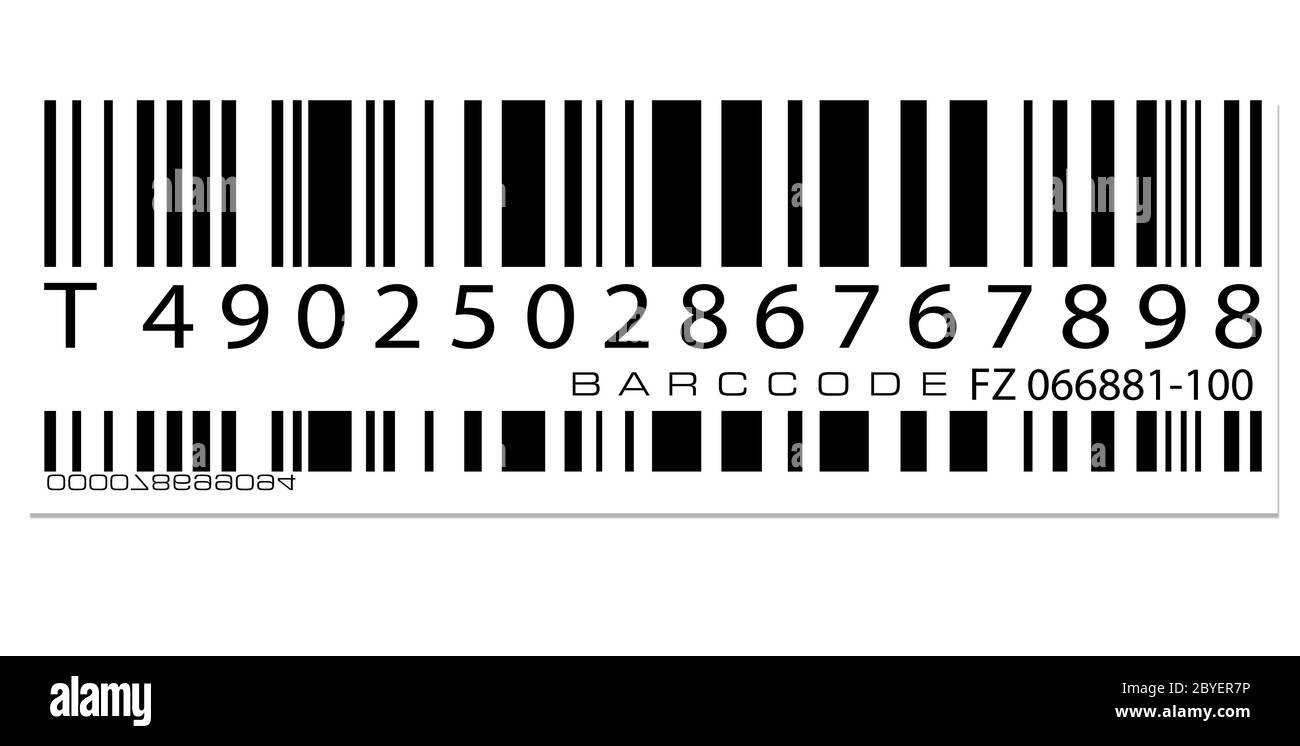 Bar code label Stock Photo Alamy