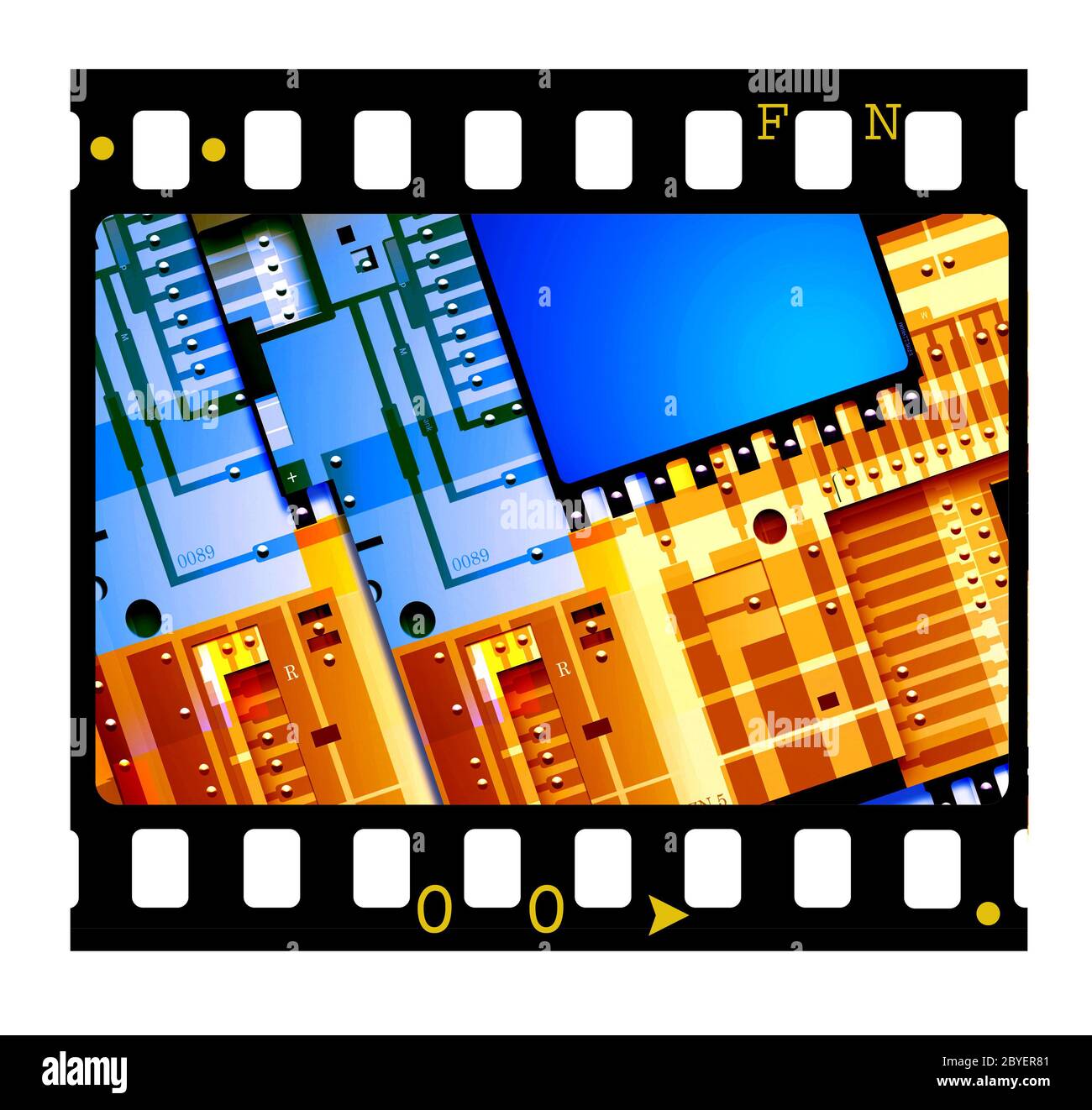 35mm Film frames Stock Photo Alamy