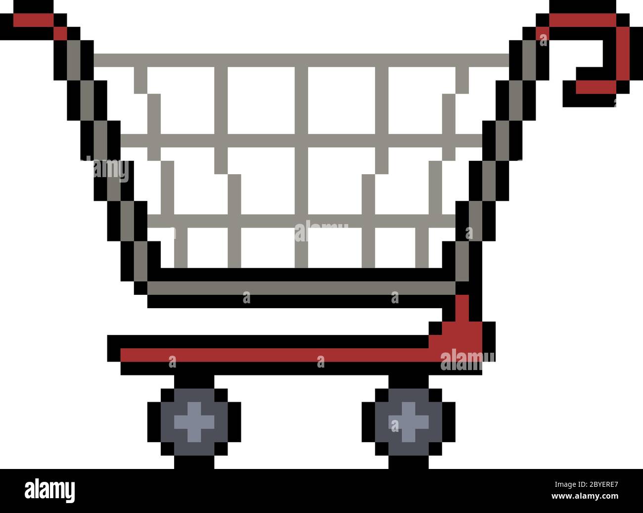 vector pixel art shopping isolated cartoon Stock Vector Image & Art Alamy