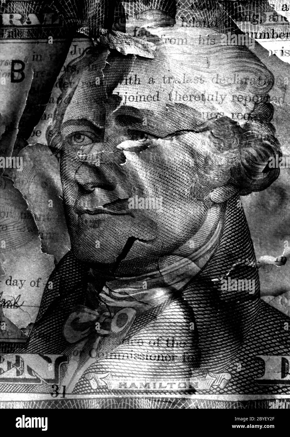 Hundred dollar banknotes Black and White Stock Photos & Images - Alamy