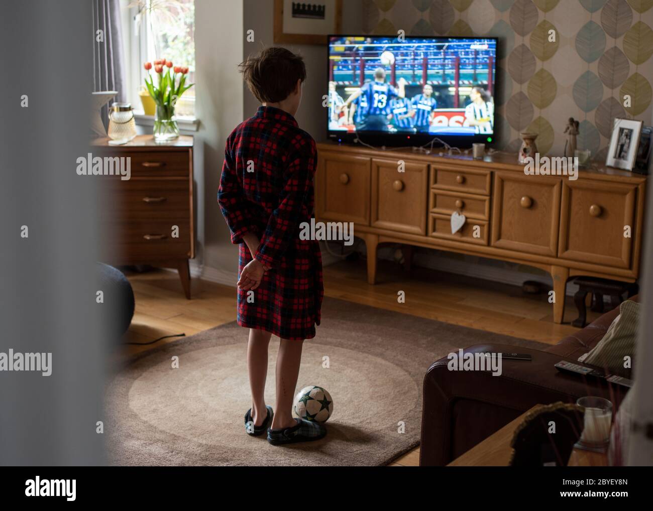 Dressing Gown Slippers High Resolution Stock Photography and Images - Alamy