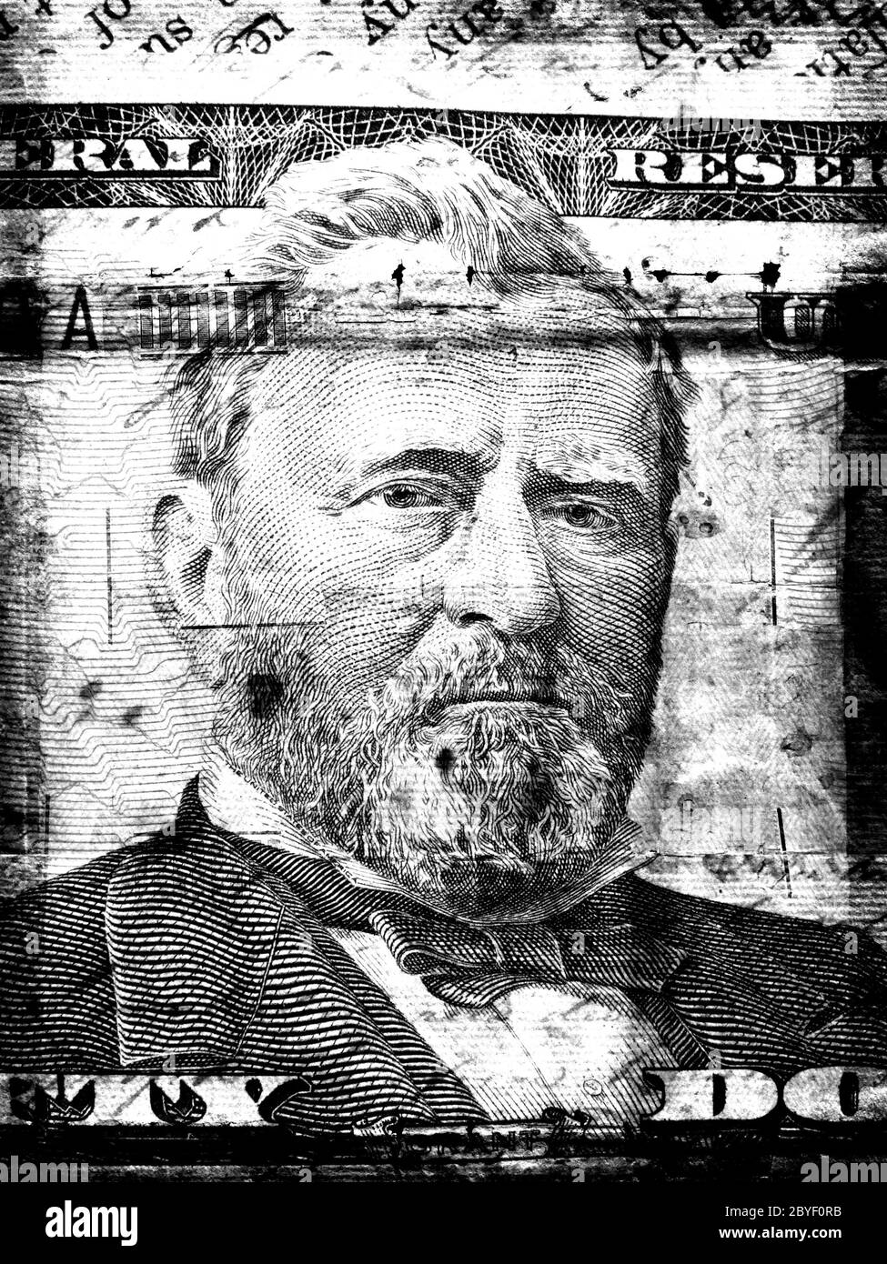 Close up us dollar bill Black and White Stock Photos & Images - Alamy