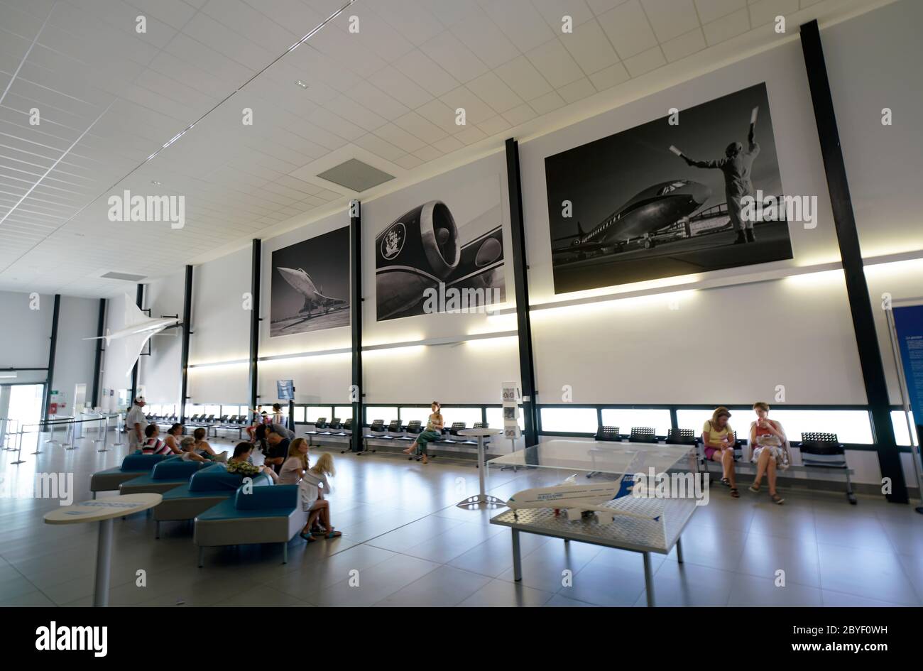 Reception area for Musee Aeroscopia.Blagnac.Toulouse.Haute-Garonne.Occitanie.France Stock Photo