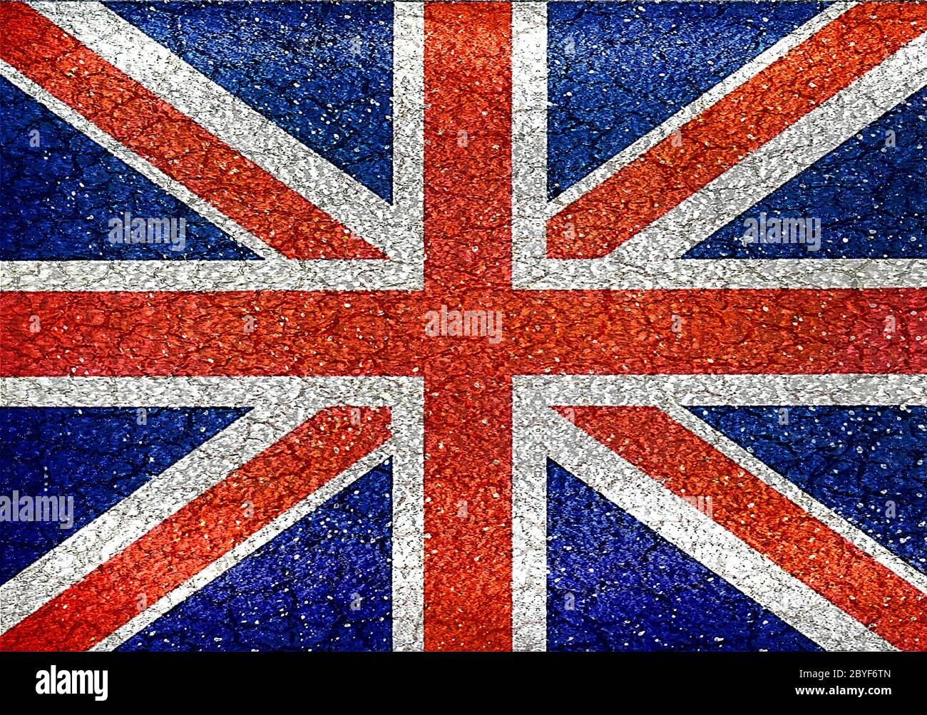 England grunge style flag in vibrant colors. Stock Photo