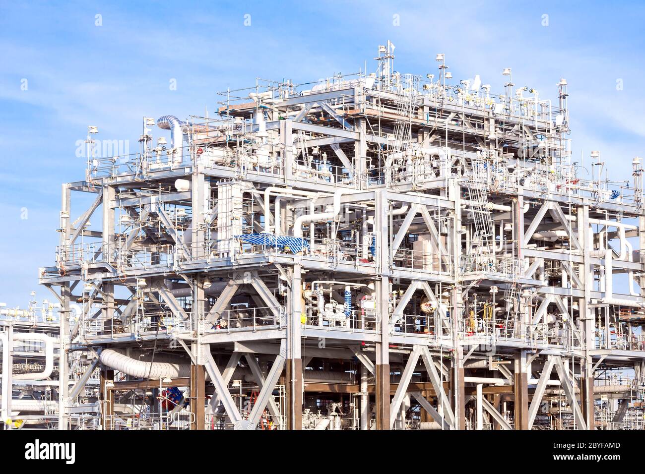LNG Refinery Factory Stock Photo