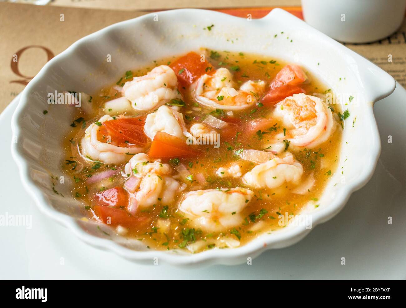 shrimp ceviche Stock Photo