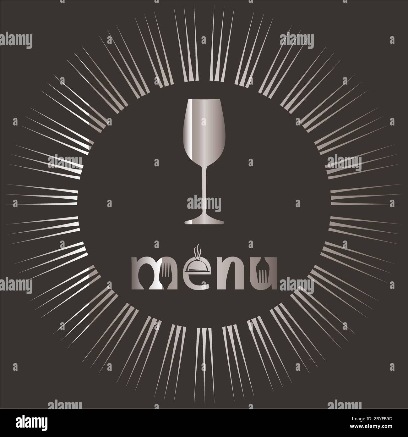 Wine Menu Card Design Template Vector Illustration Stock Vector