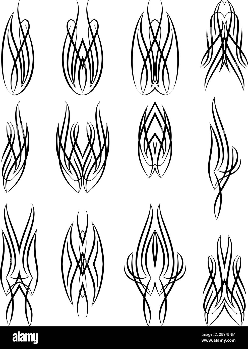 Pinstripe Design Vinyl Ready Vector Illustration Stock Vector Image