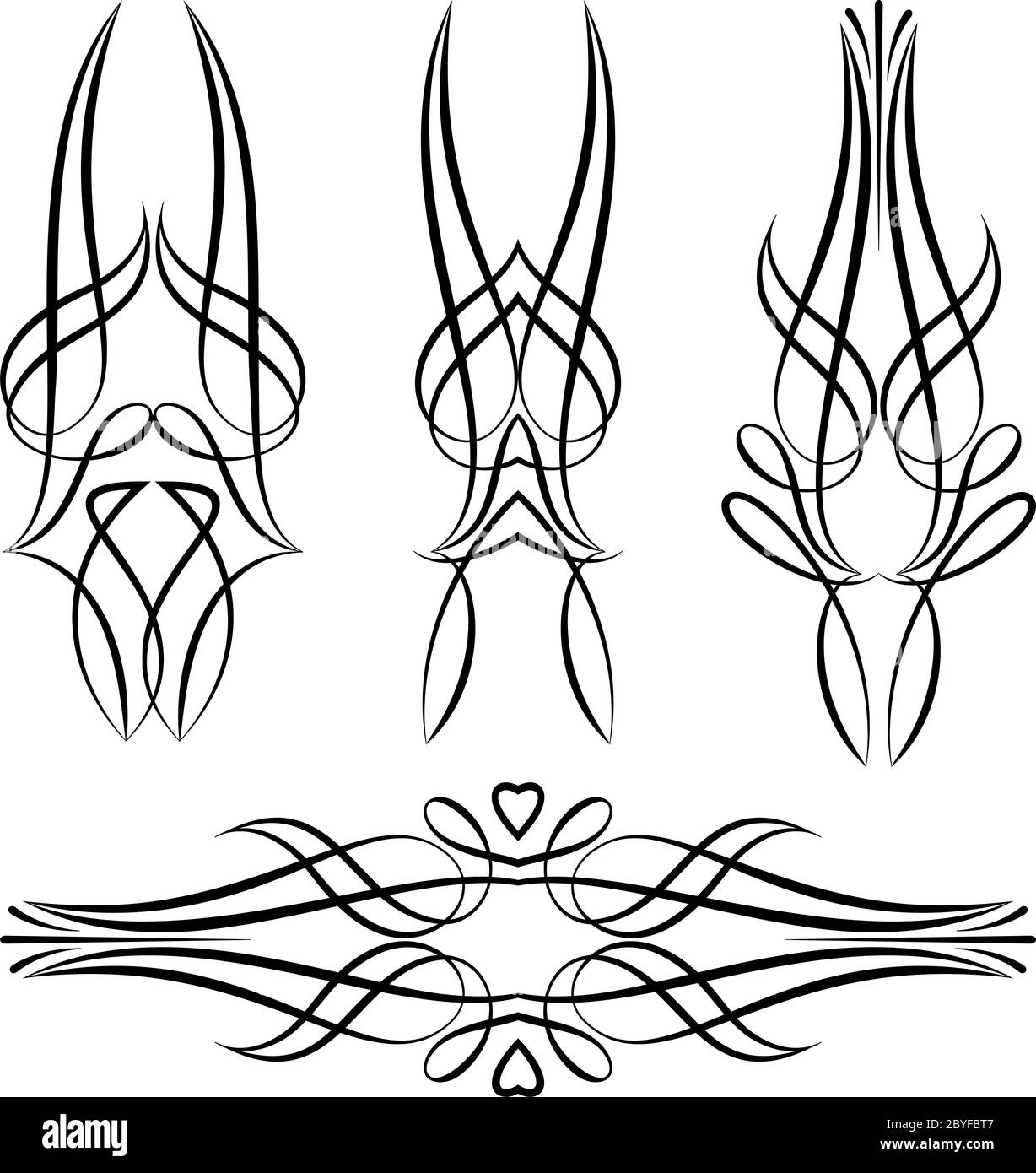 Pinstripe Design Vinyl Ready Vector Illustration Stock Vector Image