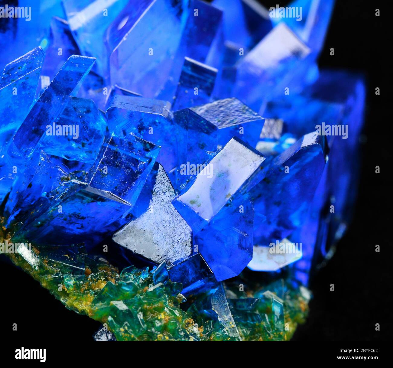 Crystals of blue vitriol Copper sulfate Stock Photo Alamy