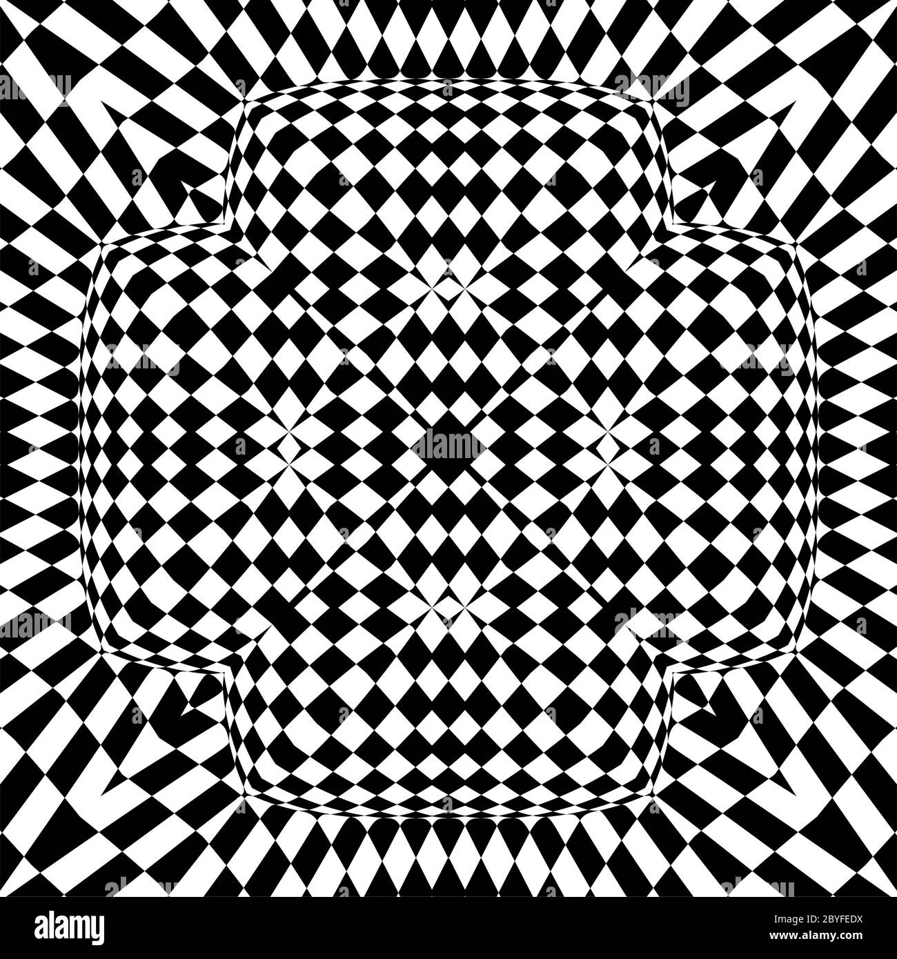 Optical Illusion Background Vector Illustration Stock Vector Image ...