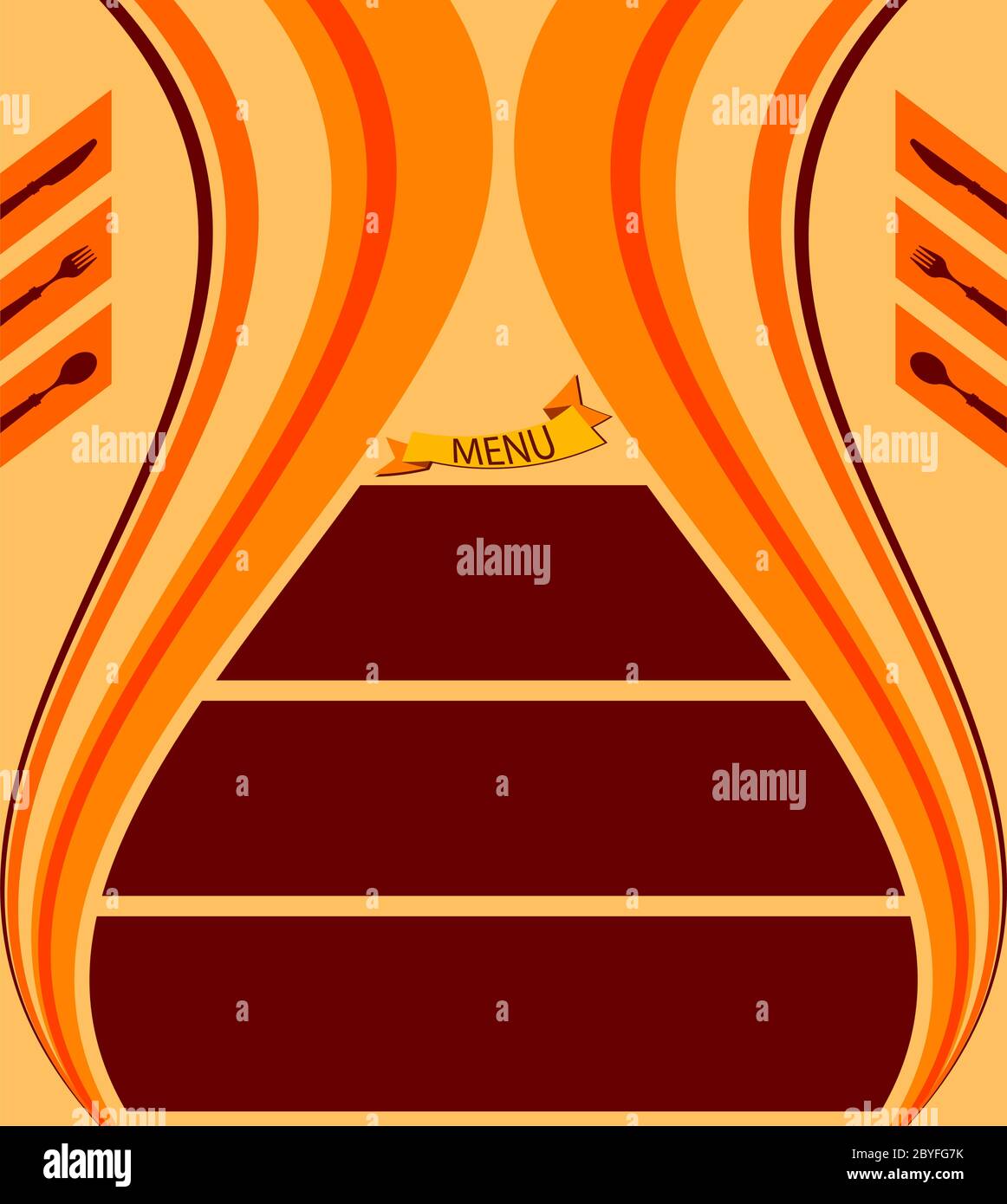 Menu Card Design Template Vector Illustration Stock Vector Image & Art