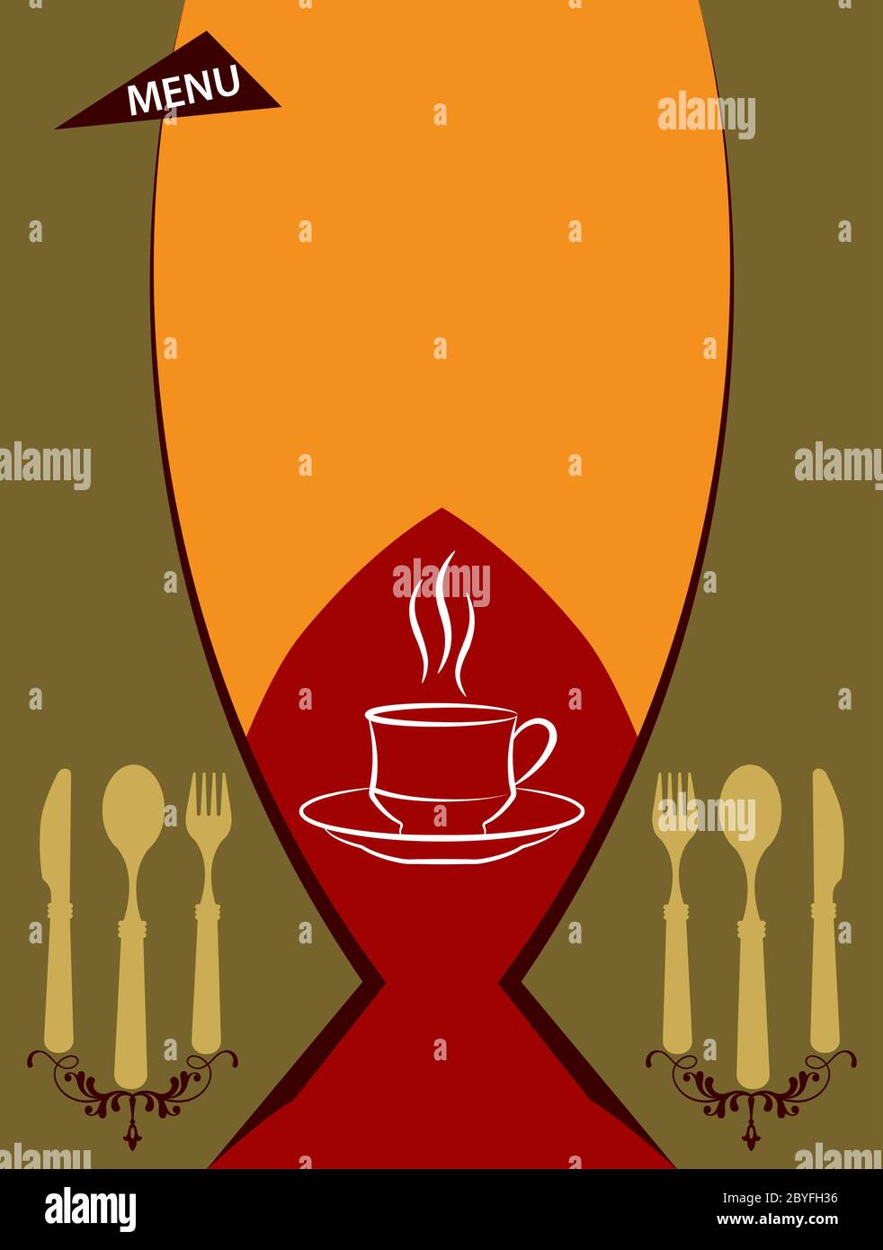 Menu Card Design Template Vector Illustration Stock Vector Image & Art ...