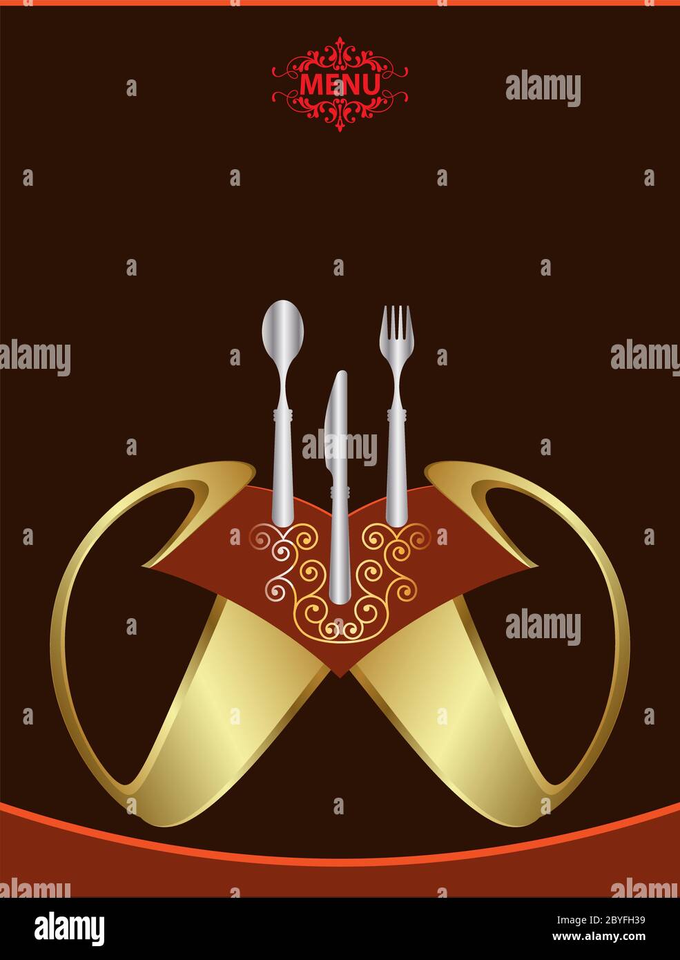 Menu Card Design Template Vector Illustration Stock Vector Image & Art ...