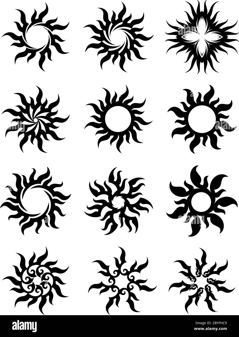 Sun tattoo images