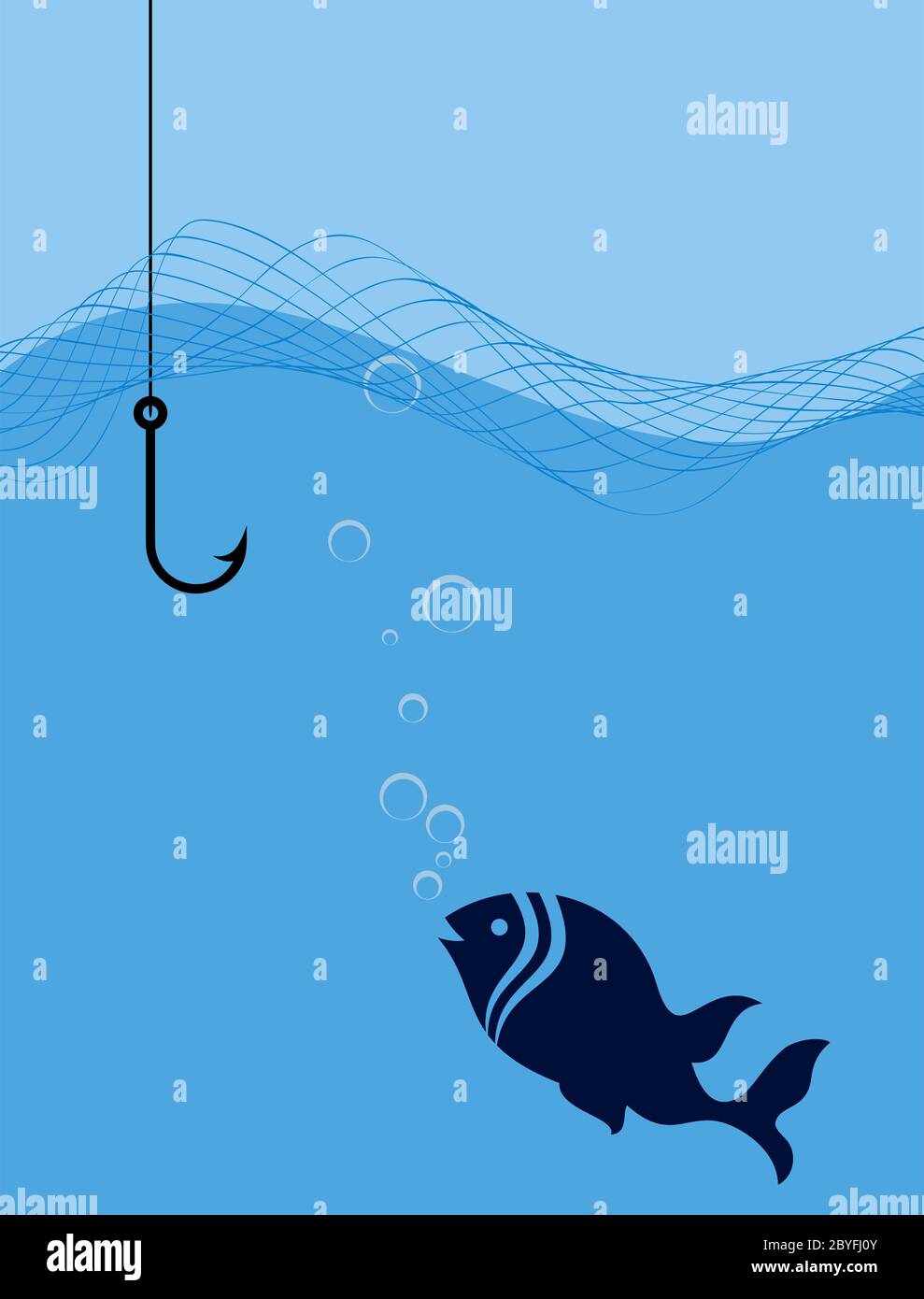 Fishing Icon Vector Illustration Stock Vector