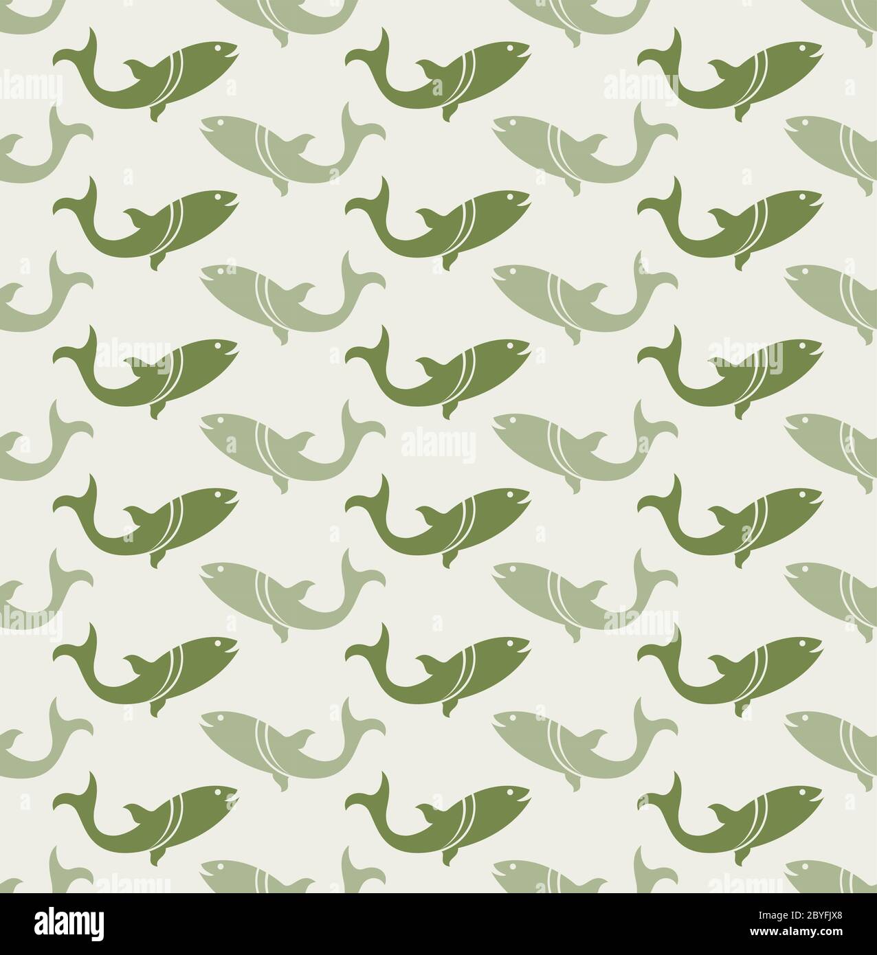 Fish Seamless Pattern Vector Illustration Stock Vector Image & Art - Alamy