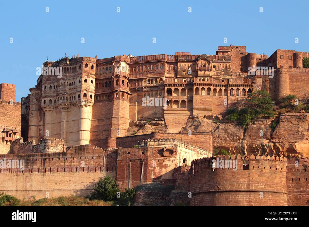 fort in Jodhpur in sunset light Stock Photo Alamy
